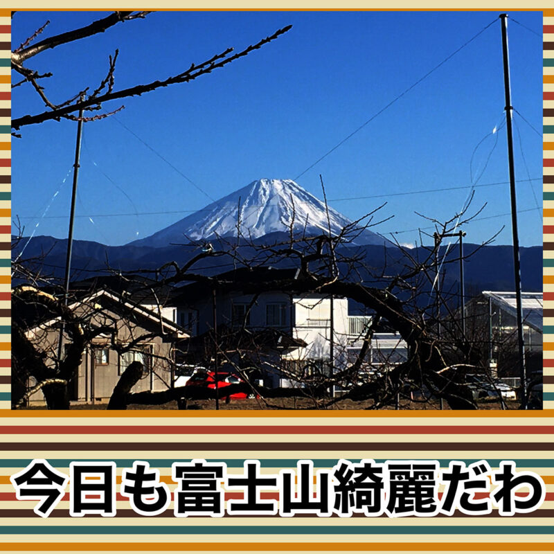今日も富士山が綺麗